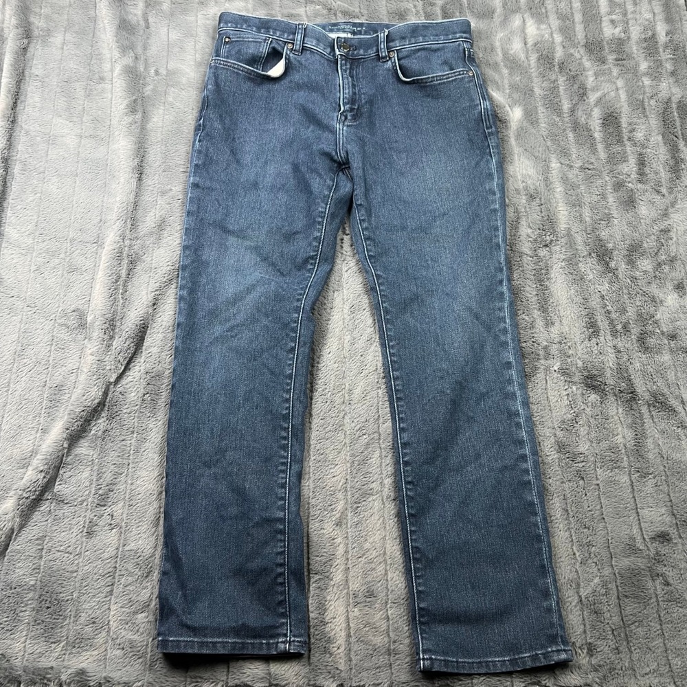 Banana Republic Traveler Jeans Mens 34x30 Slim Fit Dark Wash Denim 12864